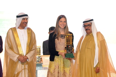 Ana Vargas and Sheikh Hamdan bin Rashid Al Maktoum