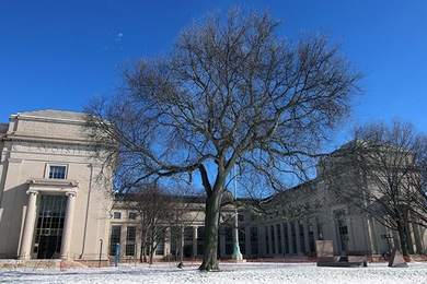 MIT's Building 2 houses the renovated Department of Mathematics. 