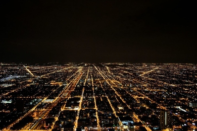 Cityscape at night