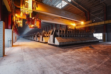 A smelting factory