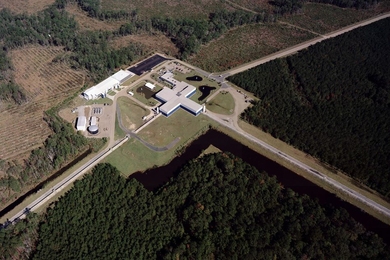 After making several upgrades, scientists have restarted the twin detectors of LIGO, the Laser Interferometer Gravitational-wave Observatory. The Livingston detector site, located near Livingston, Louisiana, is pictured here.