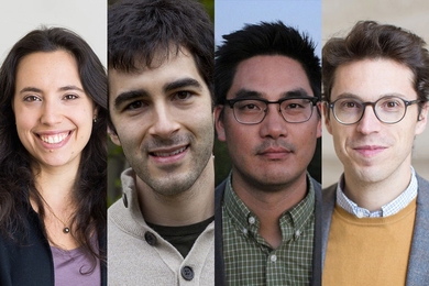 Left to right: Gabriela Schlau-Cohen, Rafael Jaramillo, David Hsu, Nuno Loureiro
