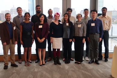 Faculty, staff, and graduate students gathered for a luncheon honoring MIT’s 2018 Siebel Scholars. 
