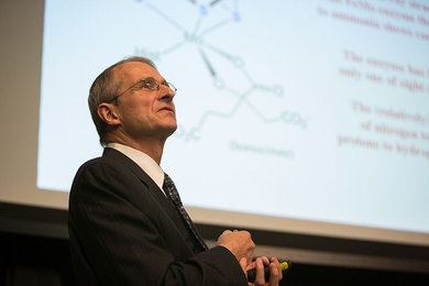 MIT professor of chemistry Richard Schrock delivers the annual Killian Lecture.
