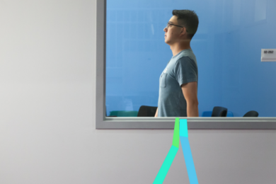 Using wireless signals, RF-Pose could serve as a health care system to monitor patients' movements from the other side of a wall.