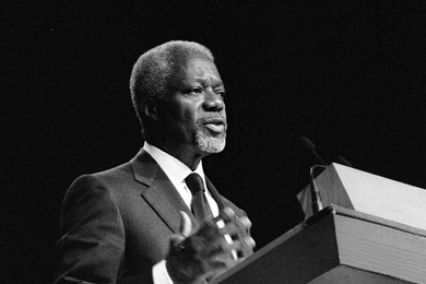 “All of us — the private sector, civil society, labor unions, NGOs, universities, foundations, and individuals — must come together in an alliance for progress,” said Kofi Annan at MIT Sloan in 2002. 