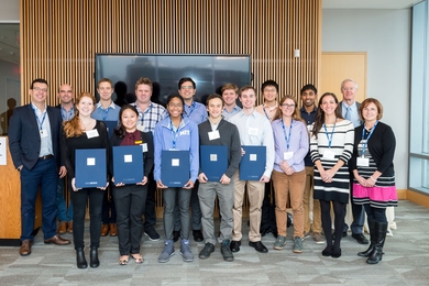 Faculty, staff, and graduate students gathered for a luncheon honoring MIT’s 2019 Siebel Scholars. 