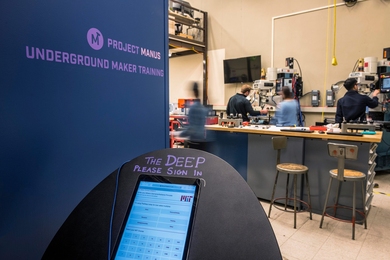 “What makes The Deep unique is that the students have a lot of ownership, and the students help run the space,” says Professor Marty Culpepper, who is known as the Institute's “Maker Czar.” 