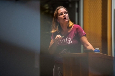 “Really the most exciting thing for me is watching my students ask good questions, problem-solve, and then do something spectacular with what they’ve learned,” says Professor Catherine Drennan.