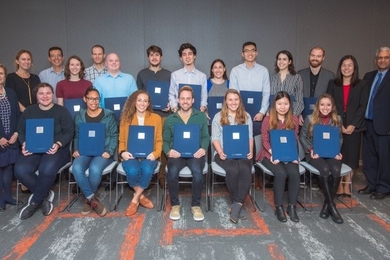 Faculty, staff, and graduate students gathered for a luncheon and awards ceremony celebrating MIT’s 2020 Siebel Scholars. 