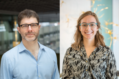 Associate Professor Josh McDermott (left) and graduate student Jenelle Feather generated physically distinct stimuli that are classified identically by models, rather than by humans.