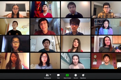 Syncopasian, MIT’s premier East Asian a cappella group, creatively produced a Zoom-themed music video to the song “Boy With Luv” by BTS (featuring Halsey) to stay connected and positive during quarantine.