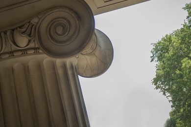 A column on MIT's Killian Court.