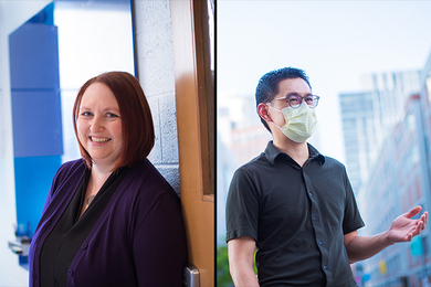 Photos of Colette Heald and Gene-Wei Li
