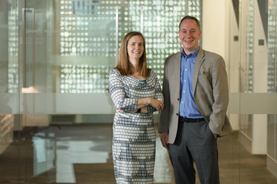 Jana Eggers, left, and CTO & Cofounder Nathan Wilson