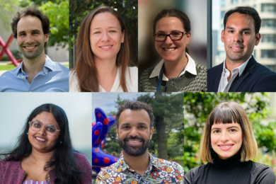 Headshots of Sinisa Hrvatin, Sara Prescott, Alison Ringel, Francisco Sanchez-Rivera, Nidhi Seethapathi, Hernandez Moura Silva, Yadira Soto-Feliciano