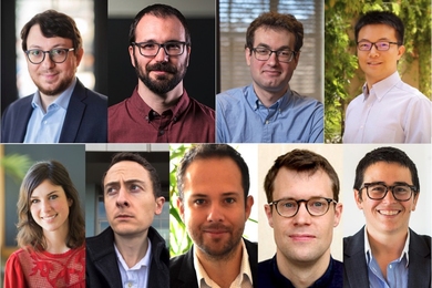 Nine portrait photos of MIT researchers