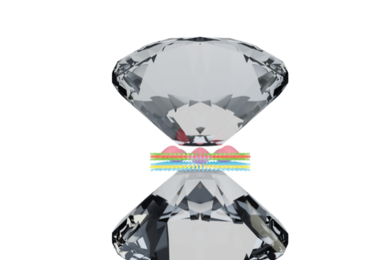 The flat tips of two diamonds compress an atomically thin material, represented abstractly.