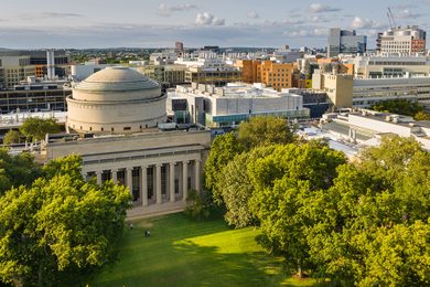 Aerial view of campus
