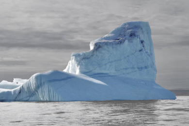 Photo of an iceberg