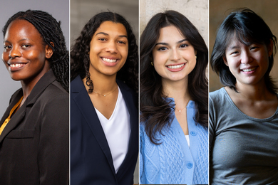 Vivian Chinoda, Alice Hall, Sofia Lara, Sophia Wang headshots
