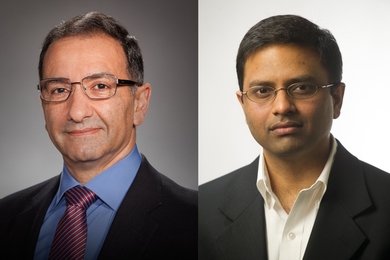 Side-by-side headshots of Ahmad Bahai and Kripa Varanasi 