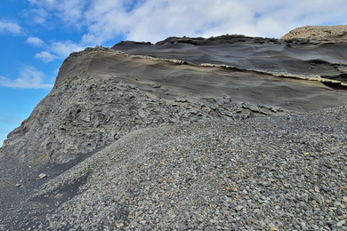 Pillow basalts of Stapafell quarry, Iceland